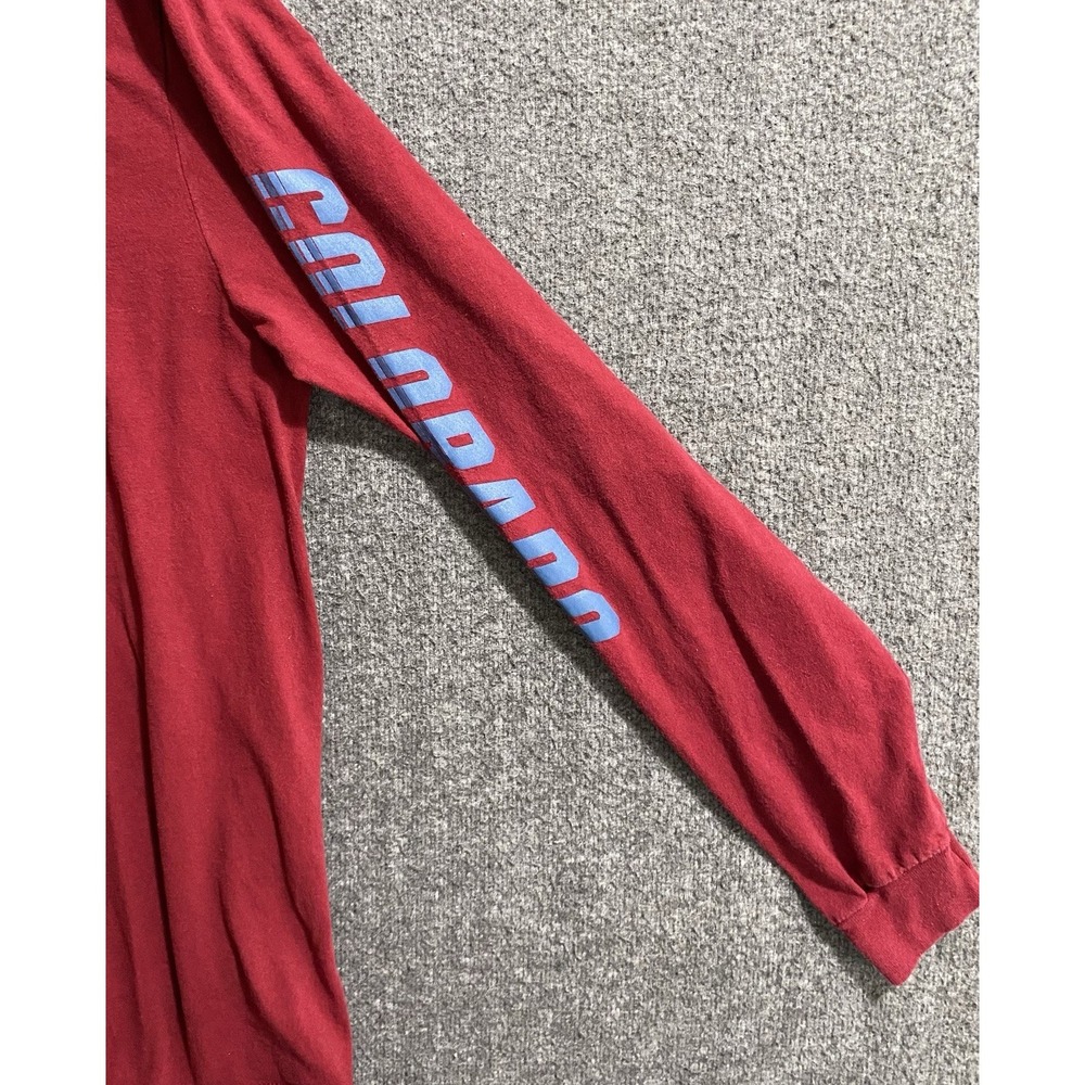 Reebok Colorado Avalanche Men Long Sleeve T-Shirt Crew Neck Red Size L RN119208 - Picture 6 of 8